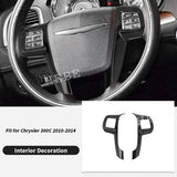 Steering Wheel Trim Stickers for Chrysler 300 10-14 Car Interior Accessory HEBE