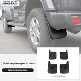ABS Mudguards Splash Guards for Jeep Wrangler JL 2018-2026 Car Interior Accessory HEBE