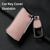 Aluminum Alloy Goatskin 5 Button Car Key Case Cover For Lexus LM350h LM500H 2023 2024 Car Key Protection Shell Accessories Ca