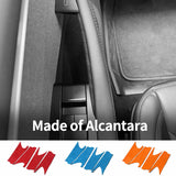 For Tesla Model 3 Model Y Door Inner Handle Trim Frame Decorative Sticker Car Interior Tuning Accessories Made of Alcantara C