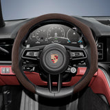 Premium Suede Steering Wheel Cover for Porsche Cars