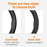 Breathable Leather Steering Wheel Cover for Leapmotors Car Interior Accessory Hocasen