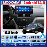 15.8-Inch Android 14 Navigation for Mercedes Benz C-Class W204 Android Head Unit Aotsr 12G256 and 360Camera Eight Core