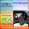 2-in-1 Wireless CarPlay and Android Auto Adapter for Renault