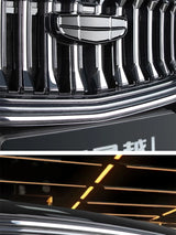 Front Emblem Black Samurai Mesh Decoration for Geely Monjaro Manjaro