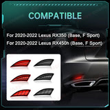 Rear Bumper LED Turn Signal Lights for Lexus RX 2020 LED Ambient Light MAGIC COLORM