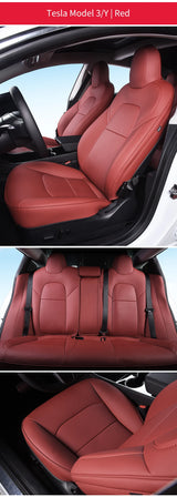 Waterproof PVC Seat Covers Full Set for Tesla Model 3 Y