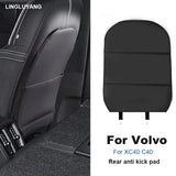 Rear Seat Anti-Kick Protector Pad for Volvo XC40 C40 Car Interior Accessory LINGLUYANG