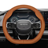Perforated Leather Steering Wheel Cover for Aion Car