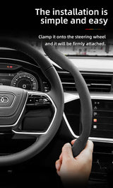 Audi Anti-Slip Suede Steering Wheel Cover Set
