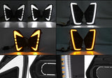 LED Fog Lamp DRL with Turn Signal For Nissan Navara NP300 2020-2022 LED Ambient Light MAGIC COLORM