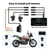 Motorcycle GPS with CarPlay TPMS for Universal Moto