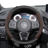 Acura Matte Carbon Fiber Suede Steering Wheel Cover