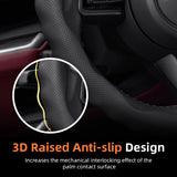 Breathable Leather Steering Wheel Cover for Honda Car Interior Accessory Hocasen