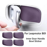 For Leapmotor B10 B01 Interior Car Door Handle Anti Scratch Sticker Pad Protective Modification Accessory