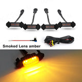 LED Grille Warning Light for Toyota Tacoma 2016 Car Interior Accessory MAGIC COLORM Smoked Lens Amber