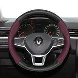 Breathable Leather Steering Cover for Renault Cars