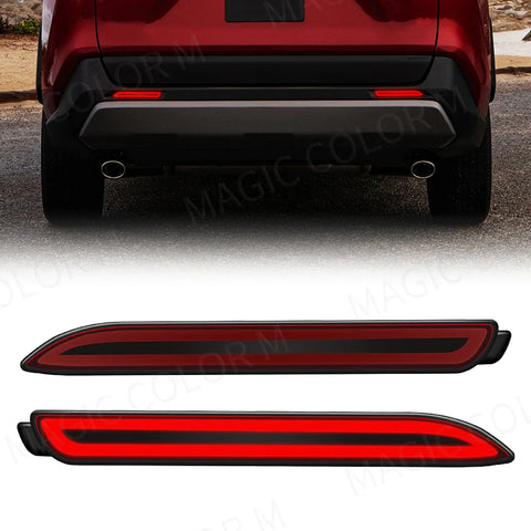 Rear Bumper Brake Reflector Light Kit For Toyota RAV4 Camry Lexus LED Ambient Light MAGIC COLORM
