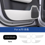 Scratch Resistant Door Threshold for Volvo XC70 Car Interior Accessory LINGLUYANG white