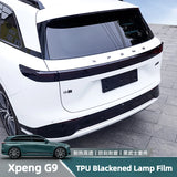 For Xpeng G9 2024 Xiaopeng G9 Blackening Lamp Film Car Front And Rear Light Color Changing Film TPU Protective Film LED Ambie