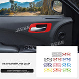Door Handle Cover Trim for Chrysler 300C Dodge Charger 2011+ Car Interior Accessory HEBE