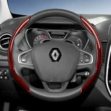Carbon Fiber Steering Wheel Cover for Renault Clio