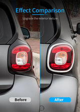 ABS Chrome Tail Light Trim for Smart 453 Car Interior Accessory GMUNI