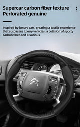 Citroen Breathable Carbon Fiber Leather Cover