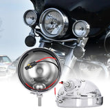 7Inch Round LED Headlight Mounting Bracket Ring For Harley Touring Softail FLD Motorcycle 7" Bracket 4.5 inch Housing Ring Mount