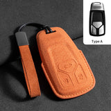 Suede Car Key Case Cover for Audi A6 A4 A7 Q5 A5 A4 B9 Q5 Q7 TT TTS 8S 2016 2017