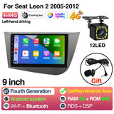 Android Head Unit 9 Inch GPS for Seat Leon 2 MK2