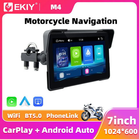 7.0 inch Wireless GPS DVR for Universal Motorcycle Android Head Unit EKIY