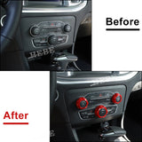 AC Switch Trim Rings for Dodge Chrysler Models Car Interior Accessory HEBE
