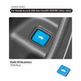 For Honda Accord 10th Gen Facelift & INSPIRE (2021-2022) Made of Alcantara Car Trunk Button Knob Trim Sticker