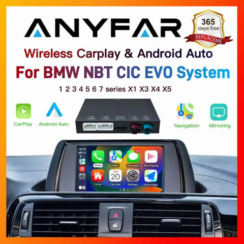 Wireless CarPlay Android Auto Retrofit Kit for BMW NBT Systems CarPlay Retrofit Module ANYFAR