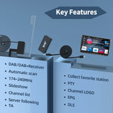 DAB+ Receiver Box with Antenna for Android Radios Car Interior Accessory AKAMATE