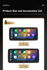 Wireless CarPlay Android Auto Multimedia Display for Mercedes
