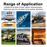 Waterproof Bluetooth Marine Radio for Boats RVs