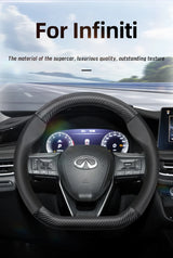 Matte Carbon Fiber Texture Cover for Infiniti Q50 Car Interior Accessory Hocasen