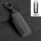 Suede Car Key Case Cover For Wey Coffee 01 Tank Tank300 Car Key Protective Shell Accessories