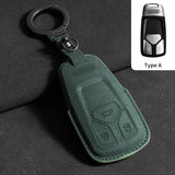 Suede Car Key Case Cover for Audi A6 A4 A7 Q5 A5 A4 B9 Q5 Q7 TT TTS 8S 2016 2017