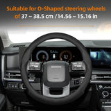 Breathable Leather Steering Wheel Cover for Hyundai