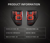 Vland Sequential LED Tail Lights for Ford F-150 09-14 Car Interior Accessory Vland