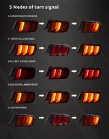 LED Tail Lights Sequential Signal for Ford Mustang Car Interior Accessory Vland
