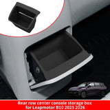 Leapmotor B10 2025 2026 Car Armrest Box Rear Storage Tray Organizers Interior Accessories Tidying Silicone