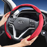 Split Snap-On Suede Steering Wheel Cover for Hyundai