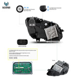 LED Matrix Headlights Black W205 15-21 Car Interior Accessory vland