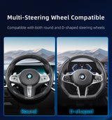 Carbon Fiber Texture Steering Wheel Cover for BMW