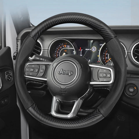 Breathable Carbon Fiber Wheel Cover for Jeep Wrangler Car Interior Accessory Hocasen