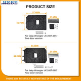 Roof Sunshade Cover Mat for Jeep Wrangler JK 2007-2017 Car Interior Accessory HEBE